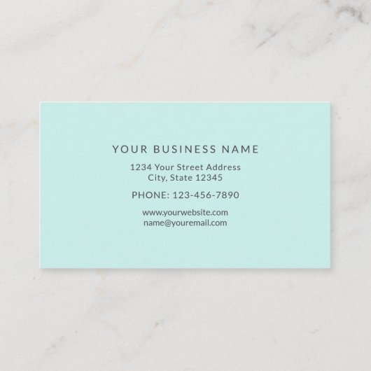 Serenity Yoga Instructor - Yoga Practice Visitenkarte (Rückseite)