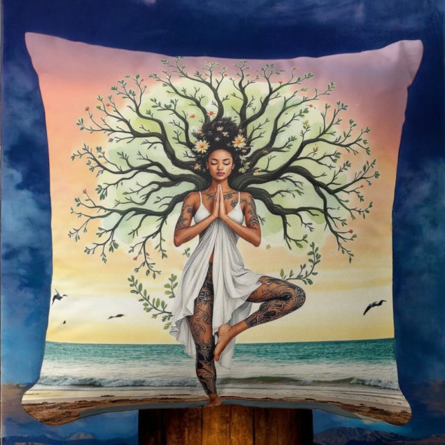 Serenity Yoga Pillow Kissen (Von Creator hochgeladen)