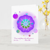 SerenityLight mit Anführungszeichen Karte (Gelbe Blume)