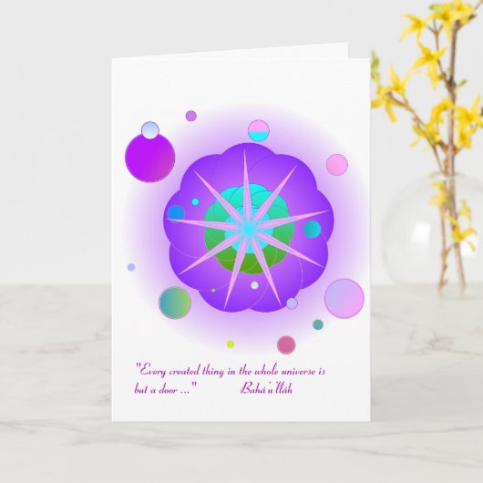 SerenityLight mit Anführungszeichen Karte (Gelbe Blume)