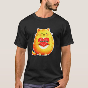 Serenkitty Musik Noten Herz Süße Katze T-Shirt