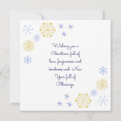 Serenlogkabine im Winterwald Karte (Rückseite)