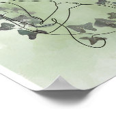 Serenschwangerschaft Silhouette mit Ivy Sage Water Poster (Ecke)