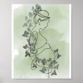 Serenschwangerschaft Silhouette mit Ivy Sage Water Poster (Vorne)