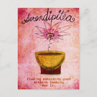 SerentipiTEA 19. Februar Was mein Tee mir sagt Postkarte