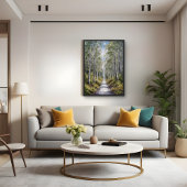 Serenwaldpfad - ruhige Landschaft Kunst, Dichtung Poster