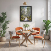 Serenwaldpfad - ruhige Landschaft Kunst, Dichtung Poster