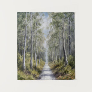 Serenwaldpfad - ruhige Landschaft Kunst, Dichtung Wandteppich