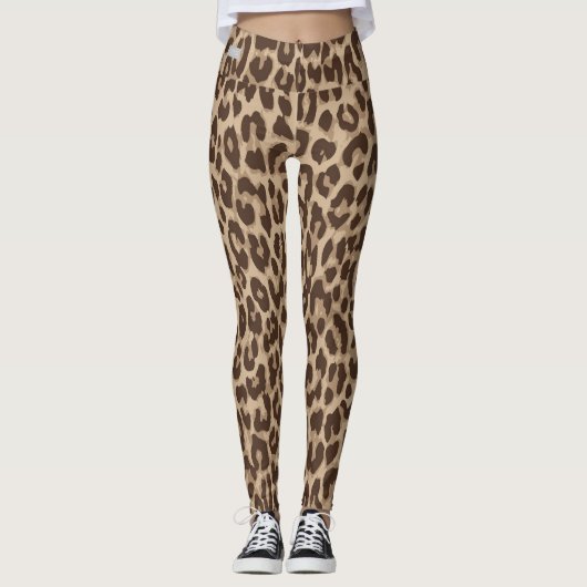 SERESHKI SAMMLUNG Leopard-Leggings Leggings (Vorderseite)