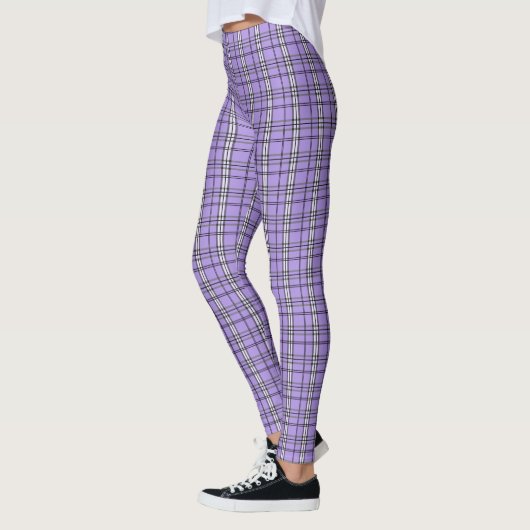SERESHKI SAMMLUNG lila karierte Leggings (Links)