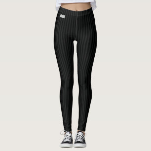 SERESHKI SAMMLUNGS-Schwarzespinstripe-Leggings Leggings