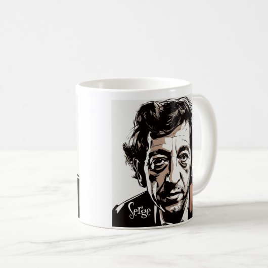 Serge Gainsbourg Kaffeetasse (VorderseiteRechts)