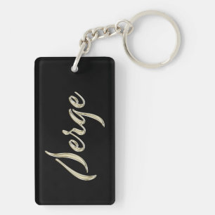 Serge Name whitegold Schlüsselanhänger Anhänger