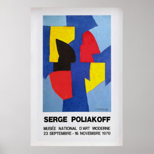 Serge Poliakoff 1970 Ausstellungsposter Vintage Poster