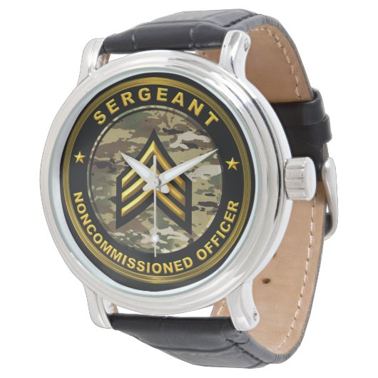 Sergeant Army Schlüsselanhänger ohne Beauftragte Armbanduhr (Schrägansicht)