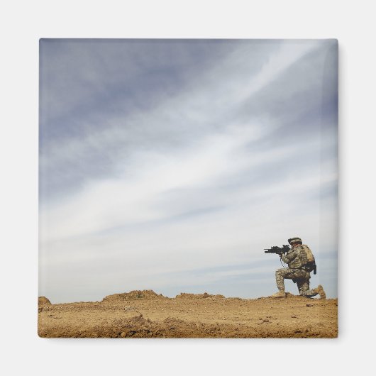 Sergeant bietet Sicherheit Magnet (Vorne)