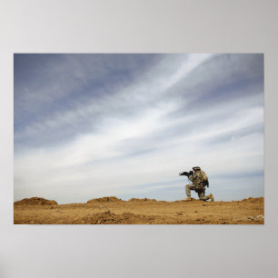 Sergeant bietet Sicherheit Poster