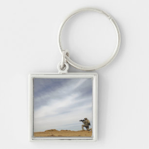 Sergeant bietet Sicherheit Schlüsselanhänger