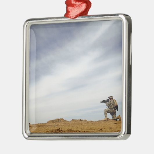 Sergeant bietet Sicherheit Silbernes Ornament (Links)