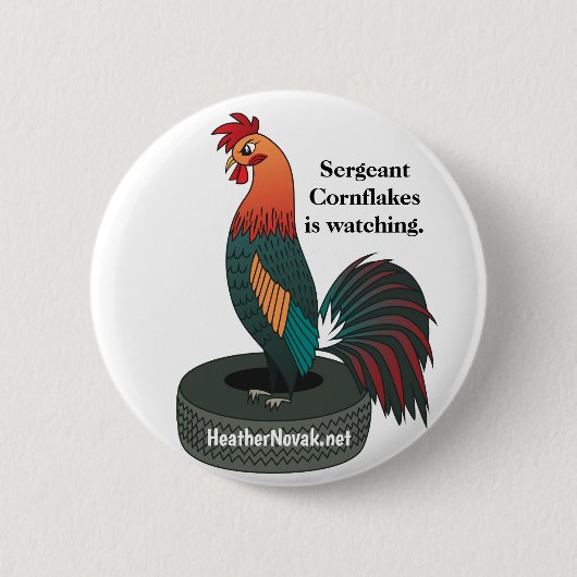 Sergeant Cornflakes Pin Button (Vorderseite)