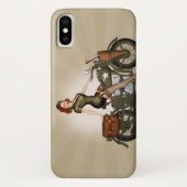 Sergeant Davidson Army Motorcycle iPhone X Fall Case-Mate iPhone Hülle (Rückseite)