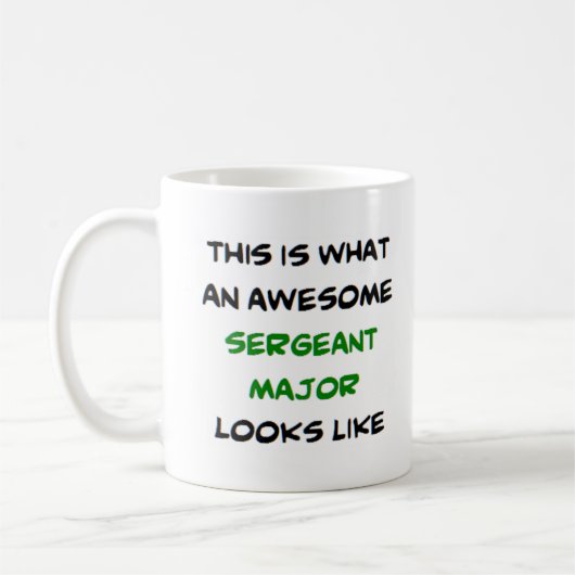 Sergeant Dur, phantastisch Kaffeetasse (Links)