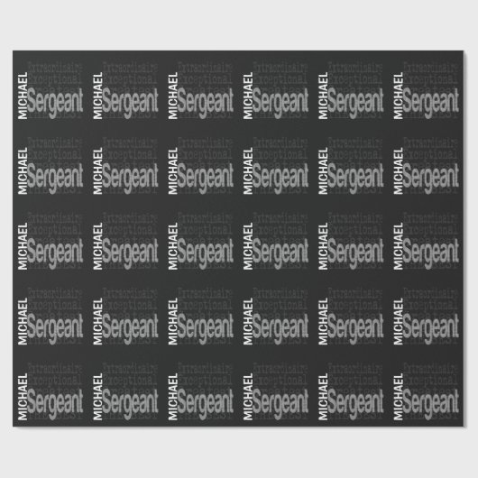 Sergeant Extraordinaire Geschenkpapier (Flach)