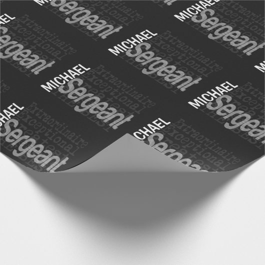 Sergeant Extraordinaire Geschenkpapier (Ecke)