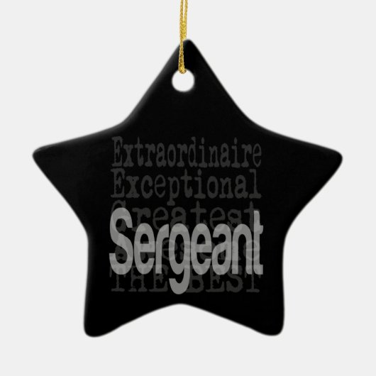 Sergeant Extraordinaire Keramik Ornament (Vorne)