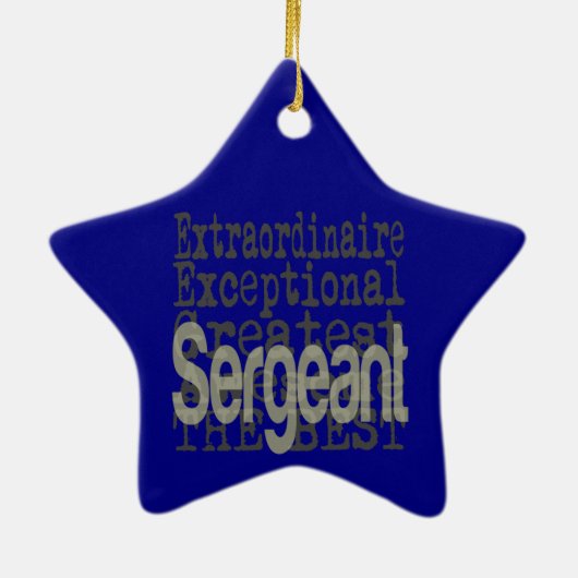 Sergeant Extraordinaire Keramik Ornament (Hinten)