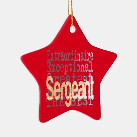 Sergeant Extraordinaire Keramik Ornament (Rechts)