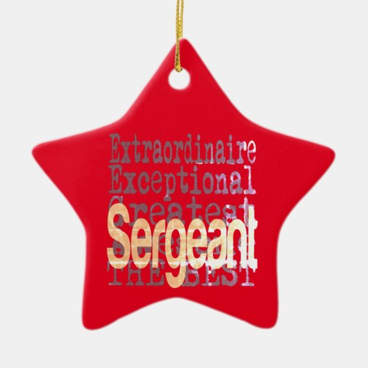 Sergeant Extraordinaire Keramik Ornament (Vorne)