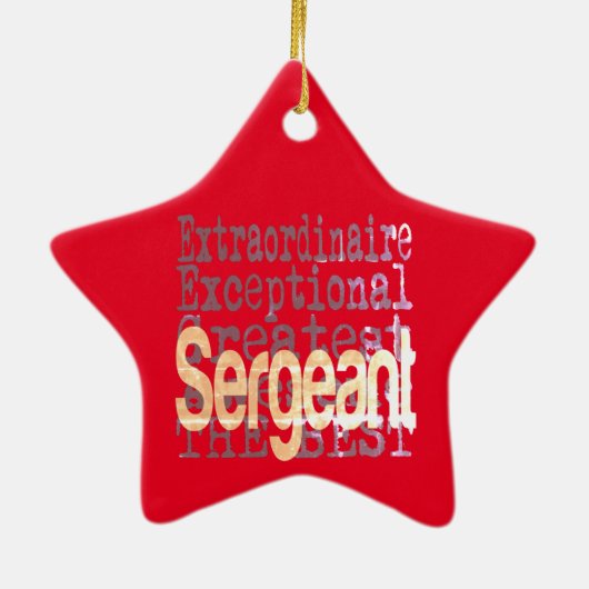 Sergeant Extraordinaire Keramik Ornament (Hinten)