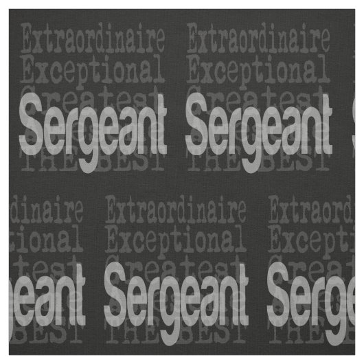 Sergeant Extraordinaire Stoff (Muster)