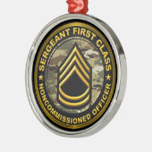 Sergeant First Class Christmas Ornament Aus Metall (Links)