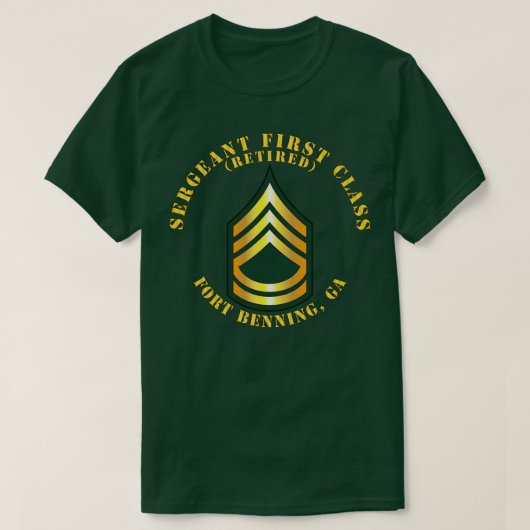 Sergeant First Class S Remüde Fort Benning GA T-Shirt (Design vorne)