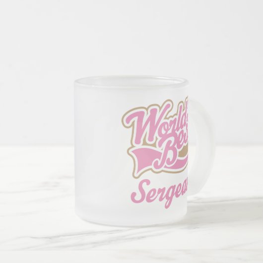 Sergeant-Geschenk Mattglastasse (VorderseiteRechts)