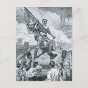 Sergeant Jasper bei der Schlacht von Fort Moultrie Postkarte