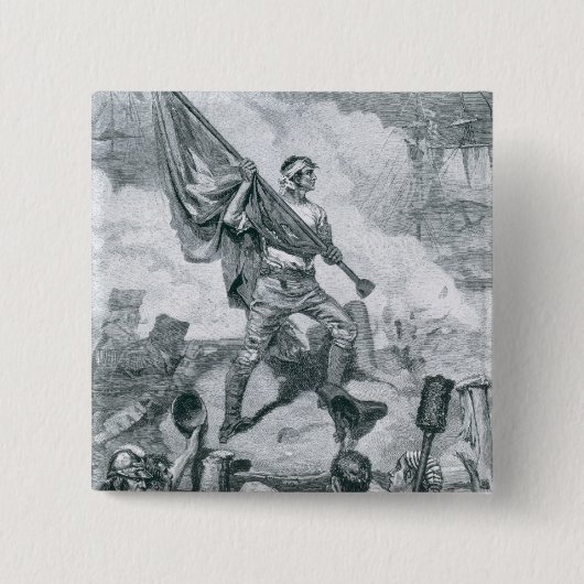 Sergeant-Jaspis am Kampf des Forts Moultrie Button (Vorderseite)