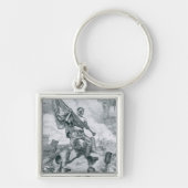 Sergeant-Jaspis am Kampf des Forts Moultrie Schlüsselanhänger (Vorne)