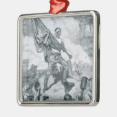 Sergeant-Jaspis am Kampf des Forts Moultrie Silbernes Ornament (Links)