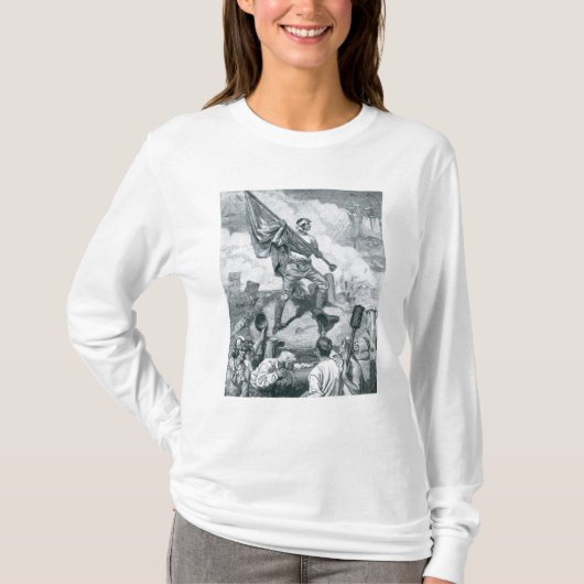 Sergeant-Jaspis am Kampf des Forts Moultrie T-Shirt (Vorderseite)