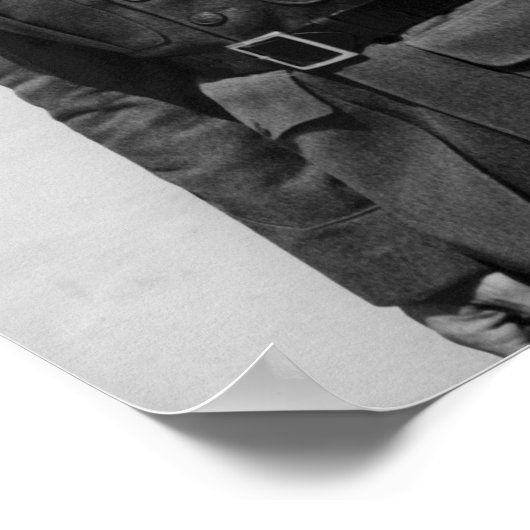 Sergeant John Basilone Stateside - WW2 1943 Poster (Ecke)