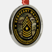 Sergeant Major Christmas Ornament Aus Metall (Rechts)