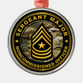 Sergeant Major Christmas Ornament Aus Metall (Vorne)