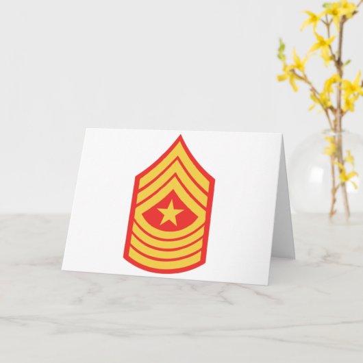 Sergeant Major Karte (Gelbe Blume)