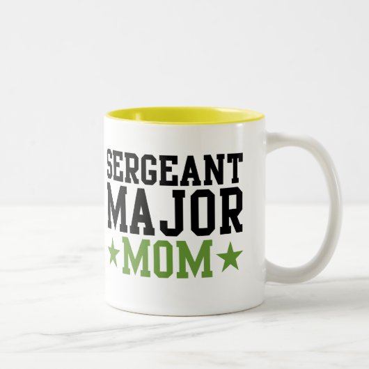 Sergeant Major Mama Zweifarbige Tasse (Rechts)