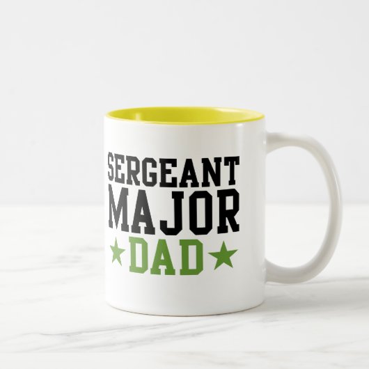 Sergeant Major Vater Zweifarbige Tasse (Rechts)