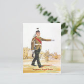 Sergeant, Royal Schotten Wachen Postkarte (Stehend Vorderseite)