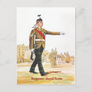 Sergeant, Royal Schotten Wachen Postkarte
